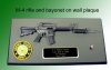 M-4 rifle wall plaque