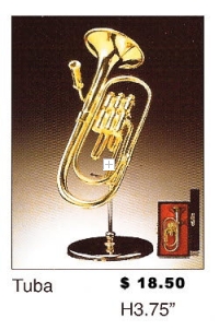 Miniature Musical Instruments - Tuba