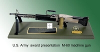 M-60 machine gun Award presentation