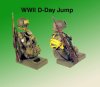 WWll D-Day Jump ( Parachute/helmet and rifle )