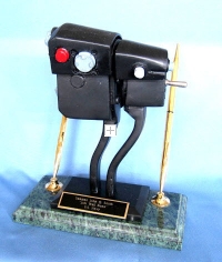 A-10 throttles on marble desk set