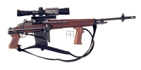 U.S. M-14 W/sniper scope and commando stock