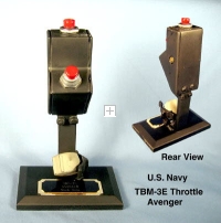 Airplane throttle for U.S.Navy TBM-3E Avenger