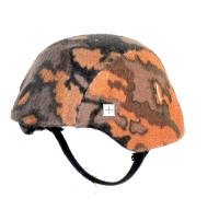 Helmet with Autum camo cover