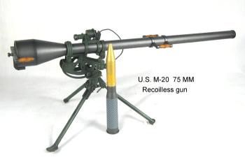 U.S. M-20 75 mm recoilless gun 1/6th scale