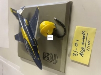 Blue Angels airplane with Helmet display