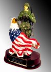 soldier with eagle and flag ( plain ) any Corps