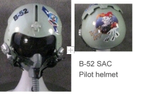 B52 bomber sq --pilot helmet USAF