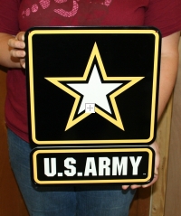 US Army star logo square