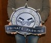 Hot Rod private parking sign