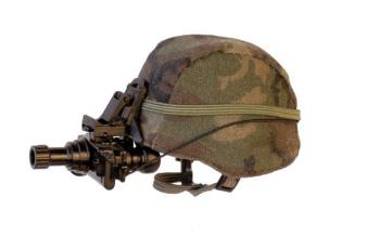 U.S. Army Kevlor helmet woodland camo w/ PVS 7 night scope