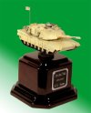 M1A1 Abrams tank on Rosewood base