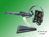 M 134 mini gun on Special stand with ammo box
