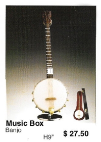 miniature Banjo ( music box ) 5 strings