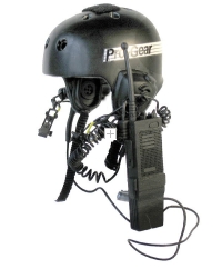 U.S. Army Pro Gear helmet w/ radio