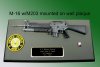 M-16 with M203 launcher wall plaque