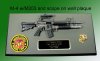 M-4 rifle with M203 launcher on wall plaque
