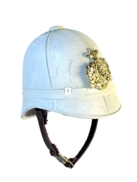 British Army 1879 helmet white with emblem