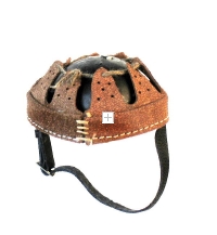 Helmet liner Brown leather