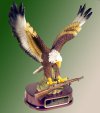 Flying Eagle holding an M 1 Garand Rifle