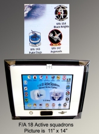Picture frame and poster F/A 18 current sq's