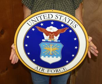 USAF round sign logo