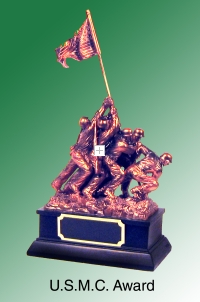U.S.M.C. flag raiseing award