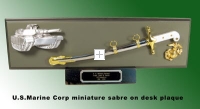 U.S.Marine Corp miniature Sword plaque